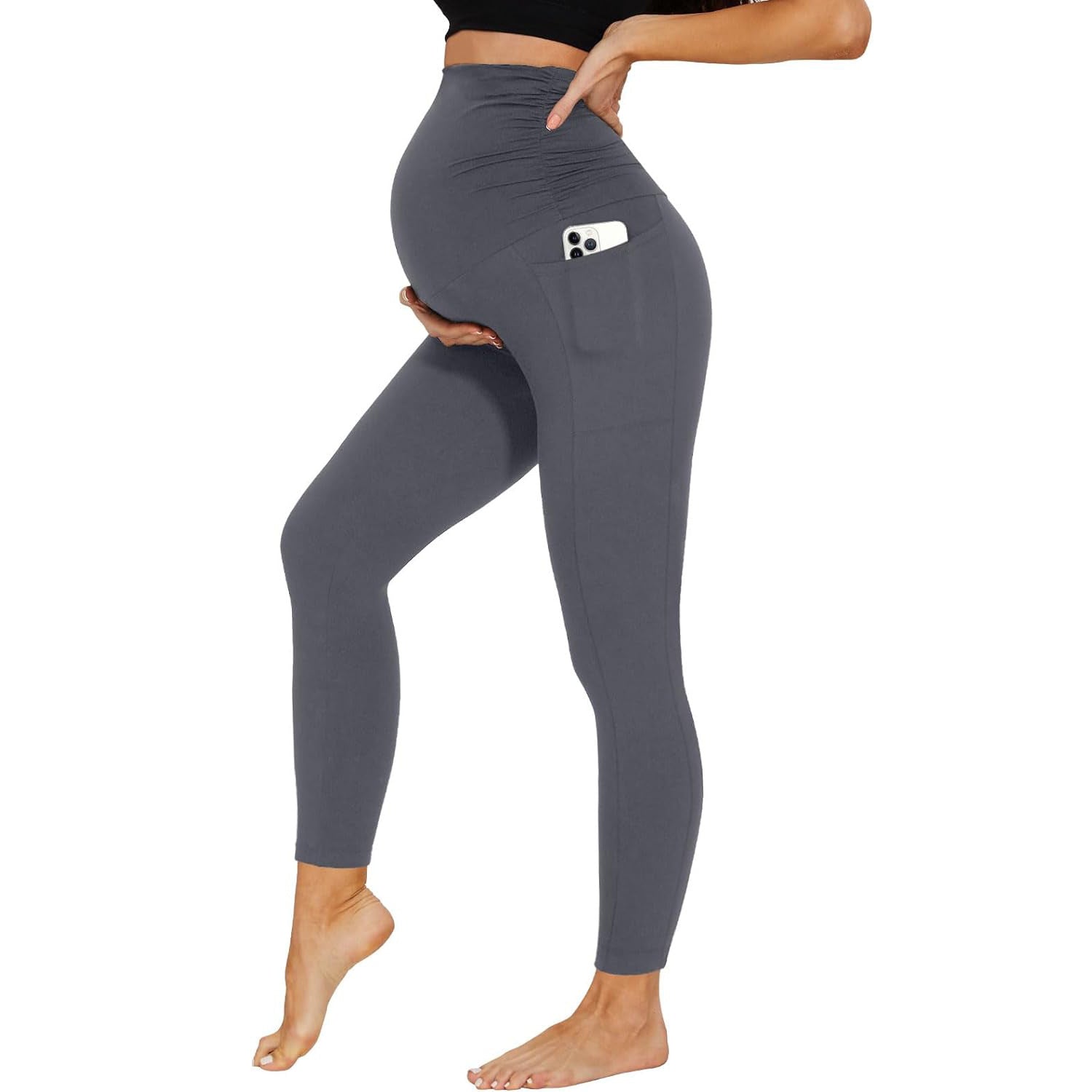 Maternity Pants with Tummy Support Pockets