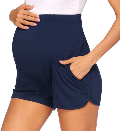 Maternity Yoga Shorts with Adjustable Waist