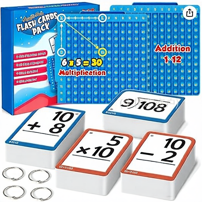 Math Educational Flash Cards for Children