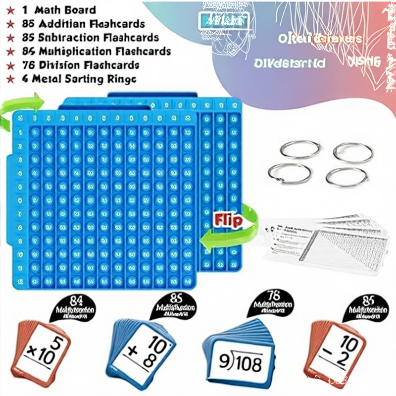 Math Educational Flash Cards for Children