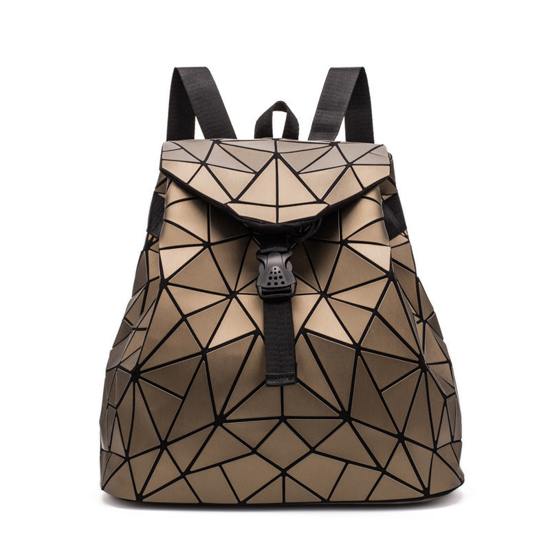 matte geometric backpack