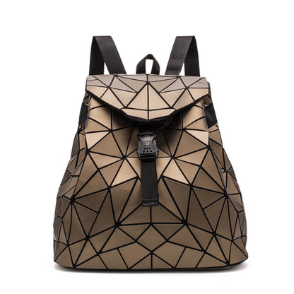matte geometric backpack