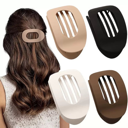 Matte Geometric Hair Clips for Thick Hair