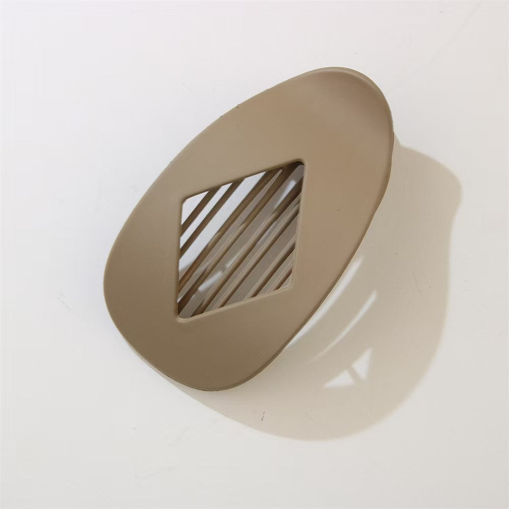 Matte Geometric Hair Clips for Thick Hair