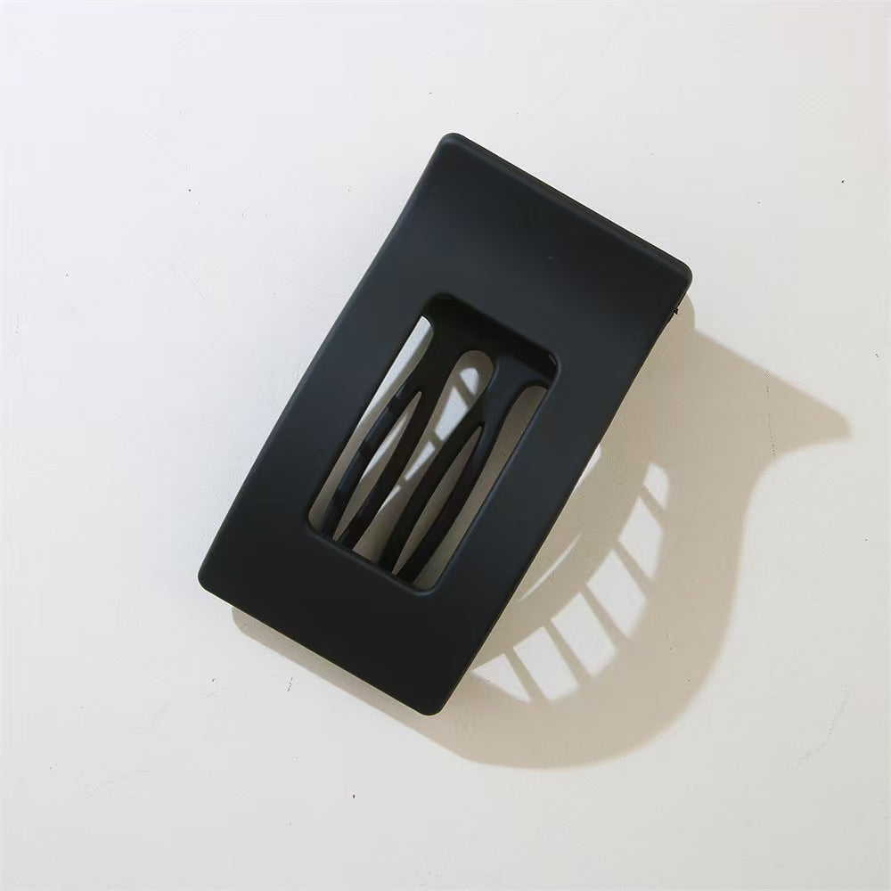 Matte Geometric Hair Clips for Thick Hair