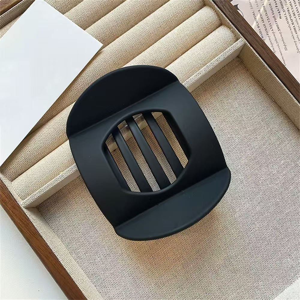Matte Geometric Hair Clips for Thick Hair