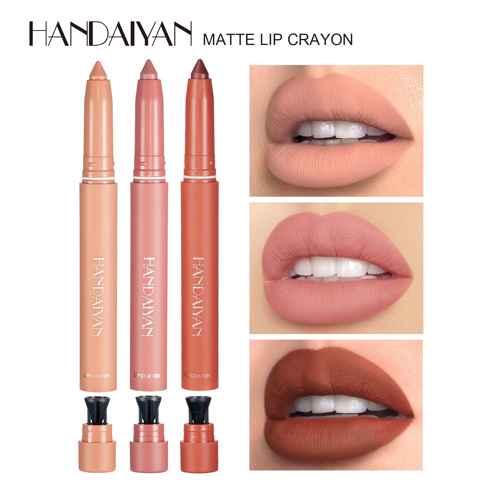 Matte Lipstick Lip Liner Dual Use Pen