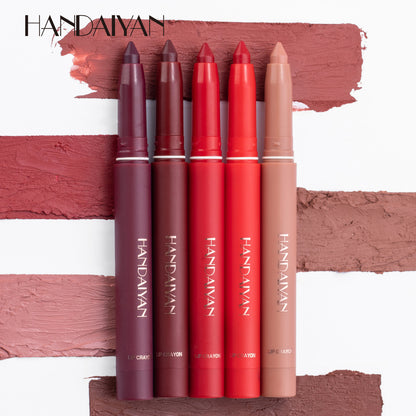 Matte Lipstick Lip Liner Dual Use Pen