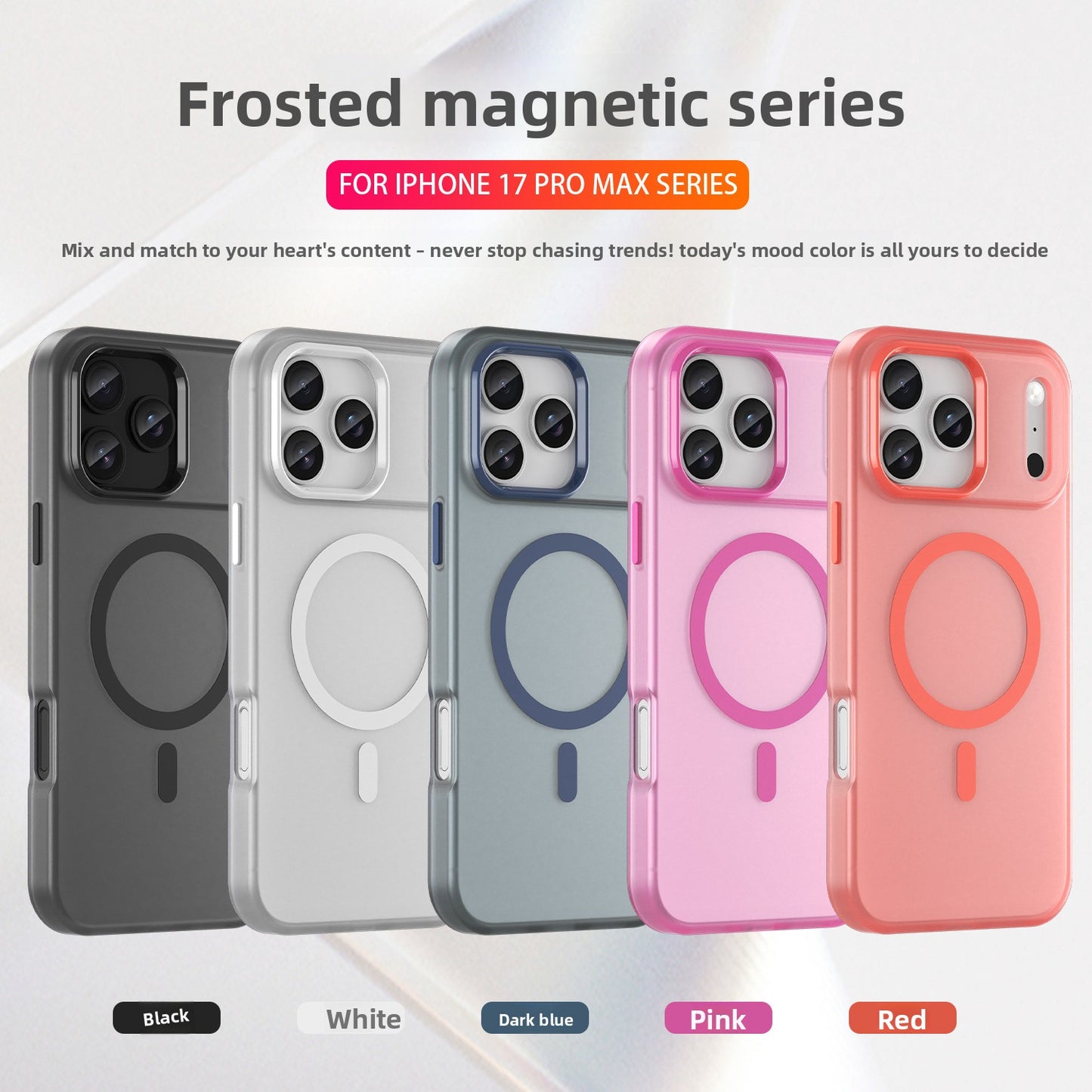 Matte Magnetic Phone Case for iPhone 15/16/17 Series
