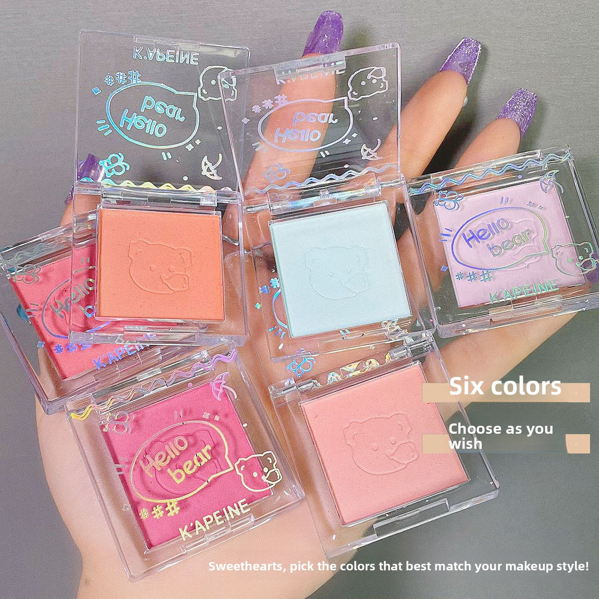 Matte nude makeup single blush