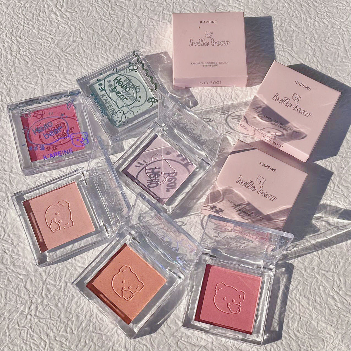 Matte nude makeup single blush