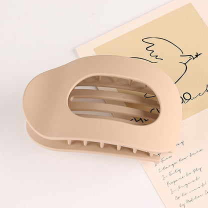 Matte Oval Flat Hair Clip