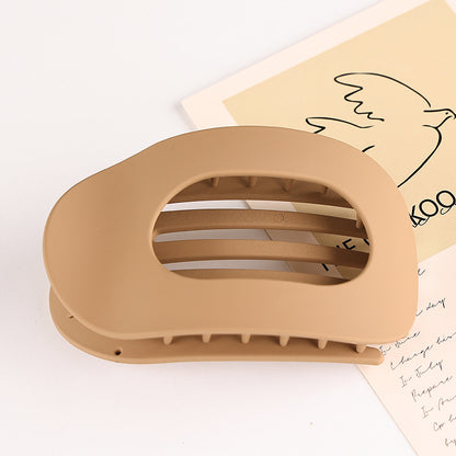 Matte Oval Flat Hair Clip