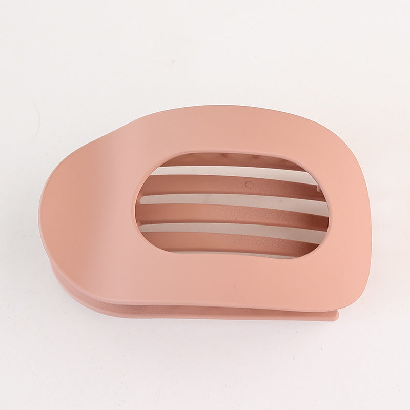 Matte Oval Flat Hair Clip