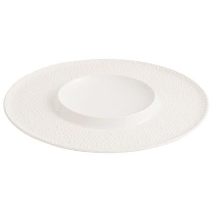 Matte Sesame Dot Ceramic Oval Dinner Plate