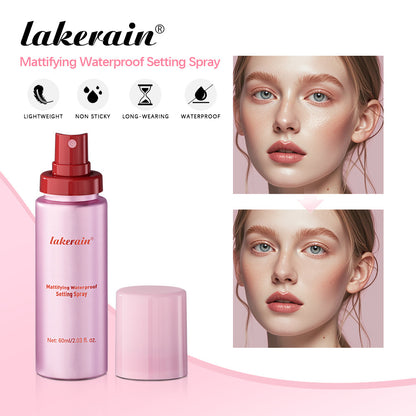 Matte setting spray