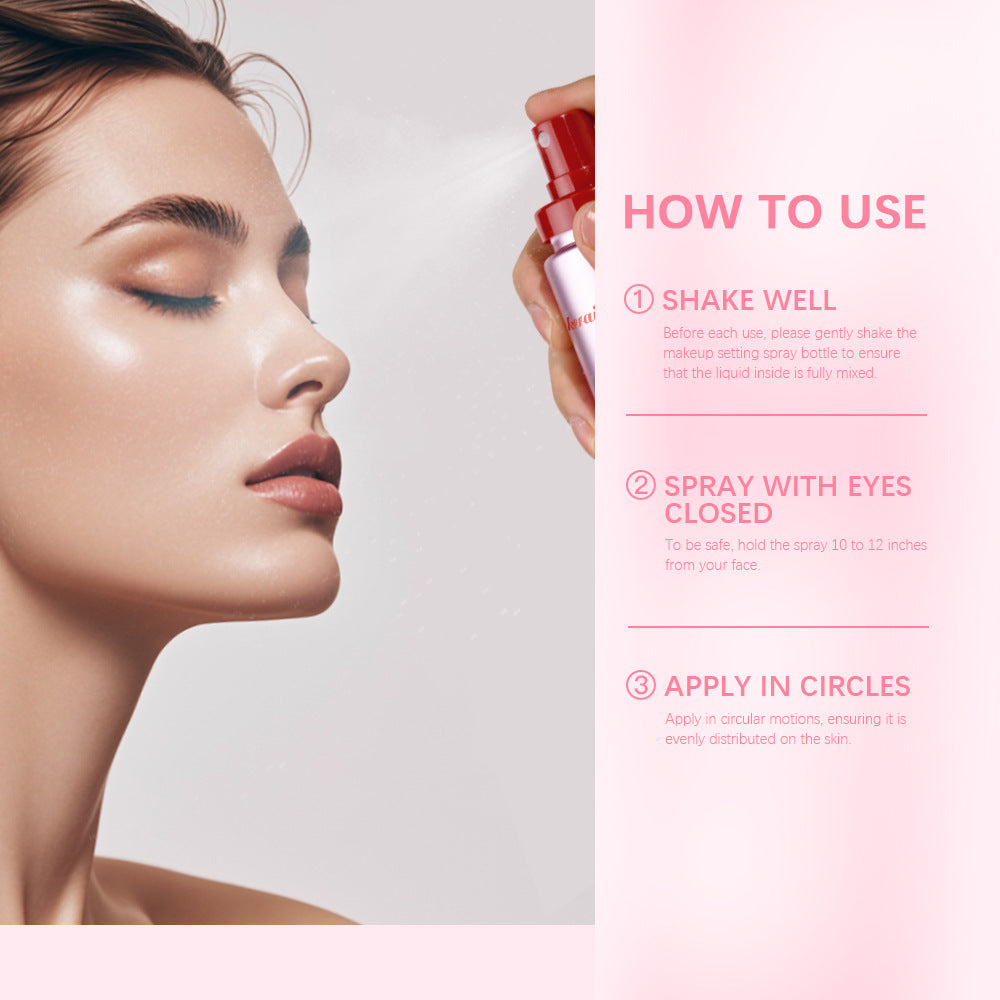 Matte setting spray