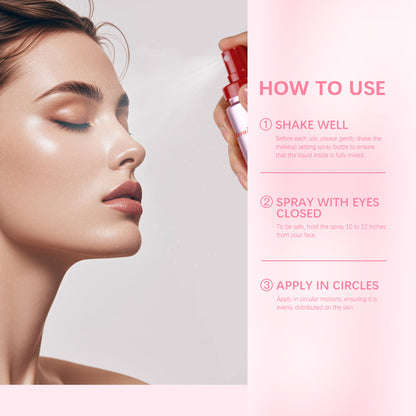 Matte setting spray