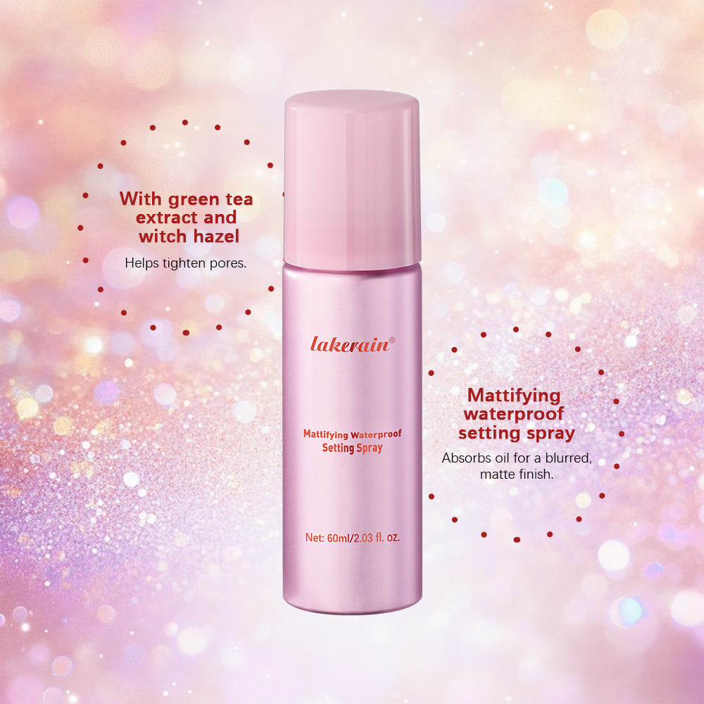 Matte setting spray