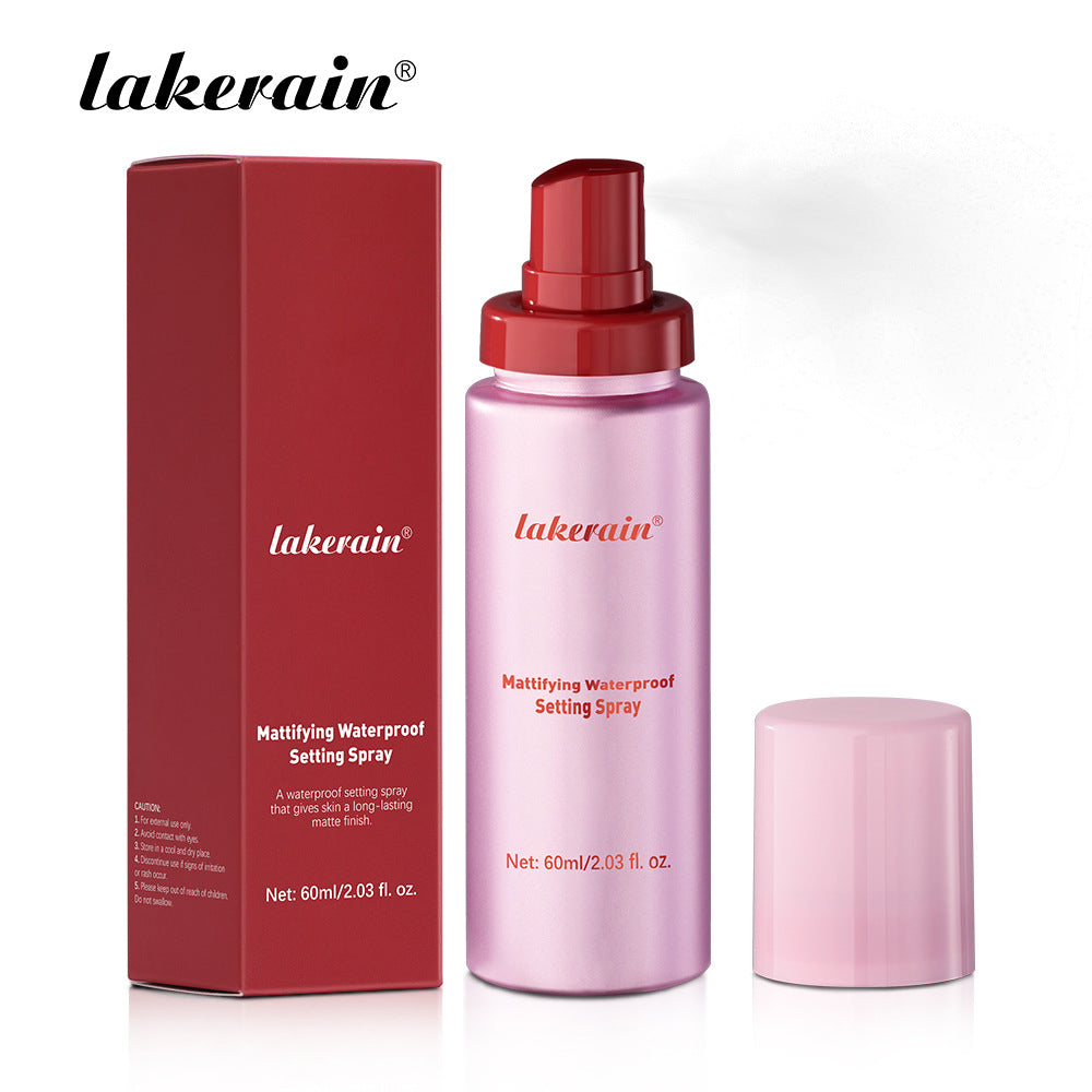 Matte setting spray