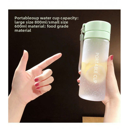 Matte Sports Water Bottle with Dual Lids, Stylish Design and Large Capacity
