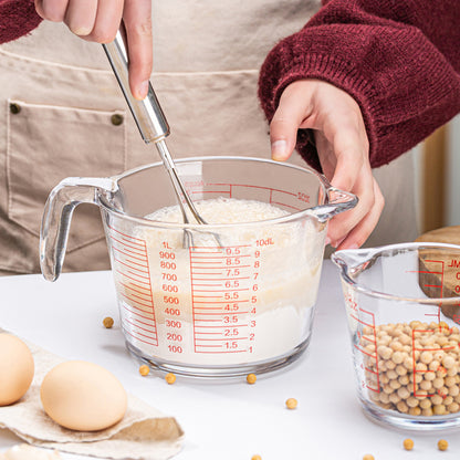 Measuring Cup with Handle Glass Scale Cup