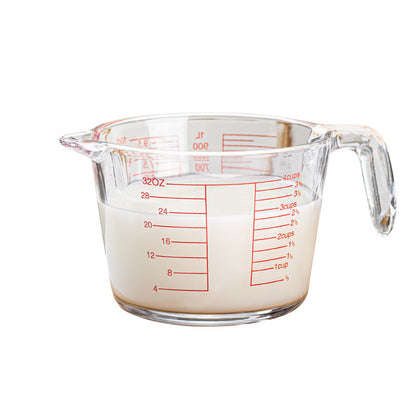 Measuring Cup with Handle Glass Scale Cup