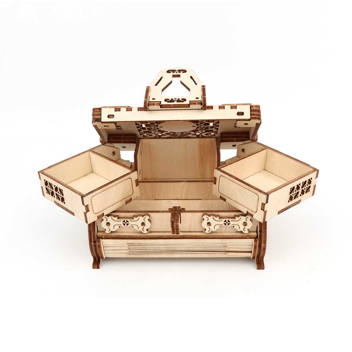 Mechanical 3D Wooden Track Ball Puzzle
