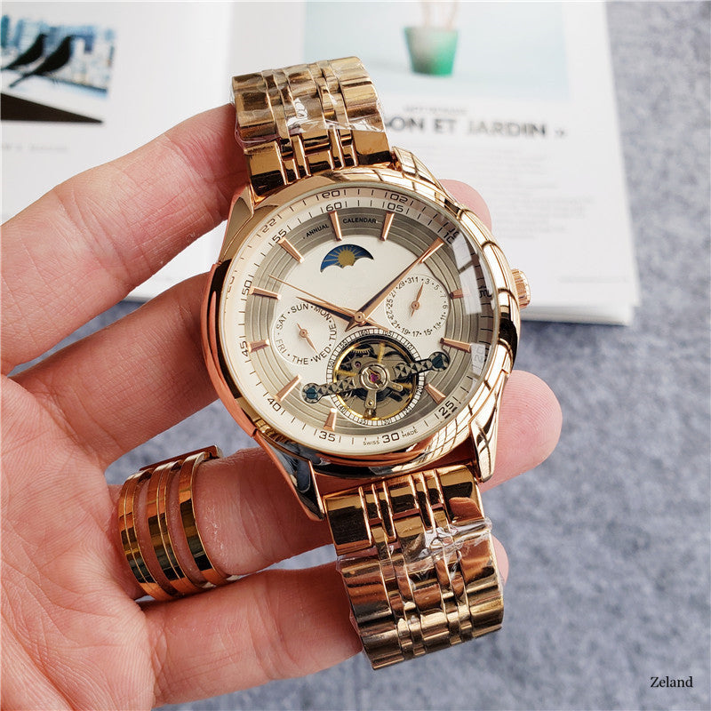 Mechanical automatic steel band watch