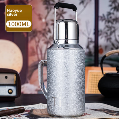 Mechanical Display Titanium Thermos Kettle