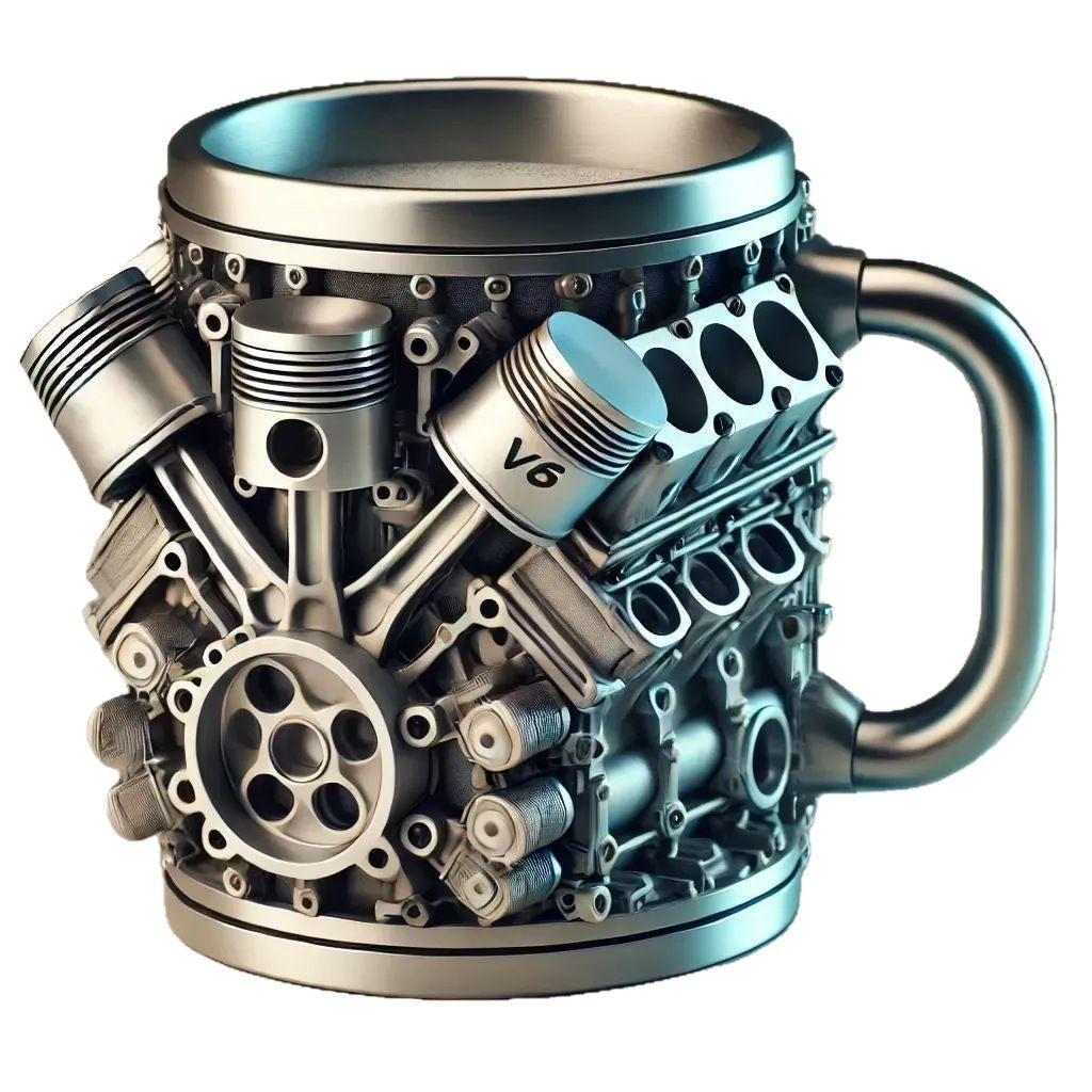 Mechanical engine mug