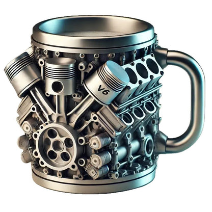 Mechanical engine mug