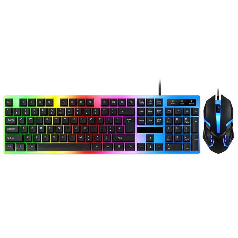Mechanical feel keyboard and mouse suit
