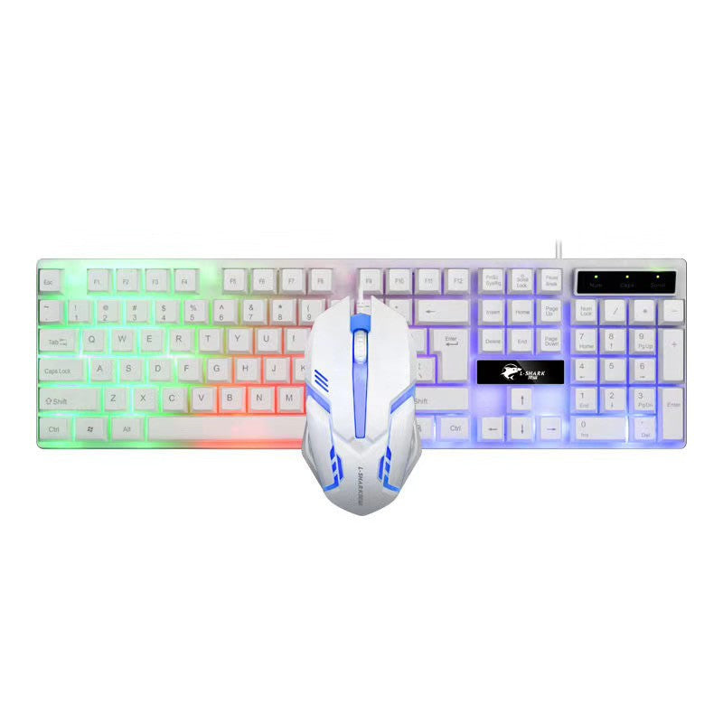 Mechanical feel keyboard and mouse suit