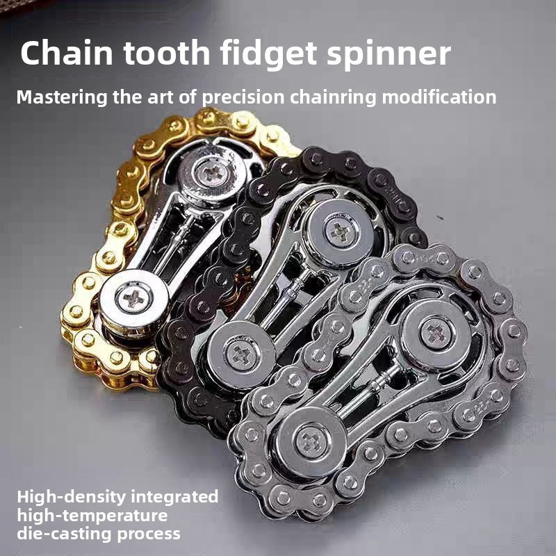 Mechanical Fidget Spinner Chain Gear Stress Relief Toy