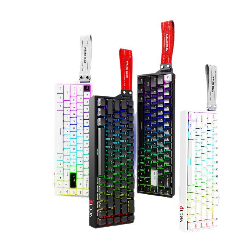 Mechanical Gaming Keyboard Magnetic Axis Wired 68 Keys
