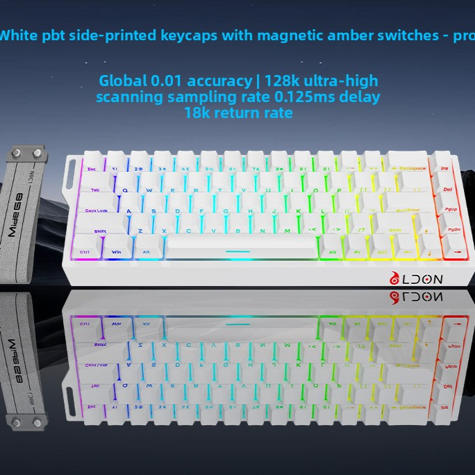Mechanical Gaming Keyboard Magnetic Axis Wired 68 Keys