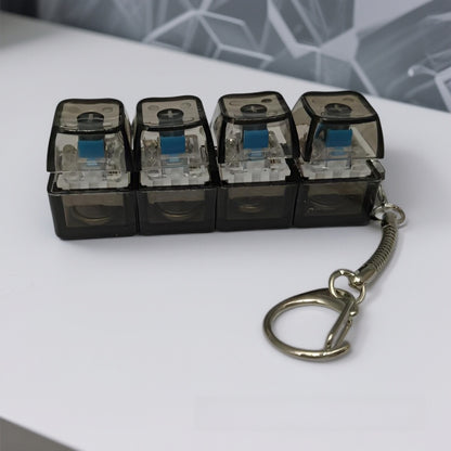 Mechanical Keyboard Switch Tester Keychain with LED Lights