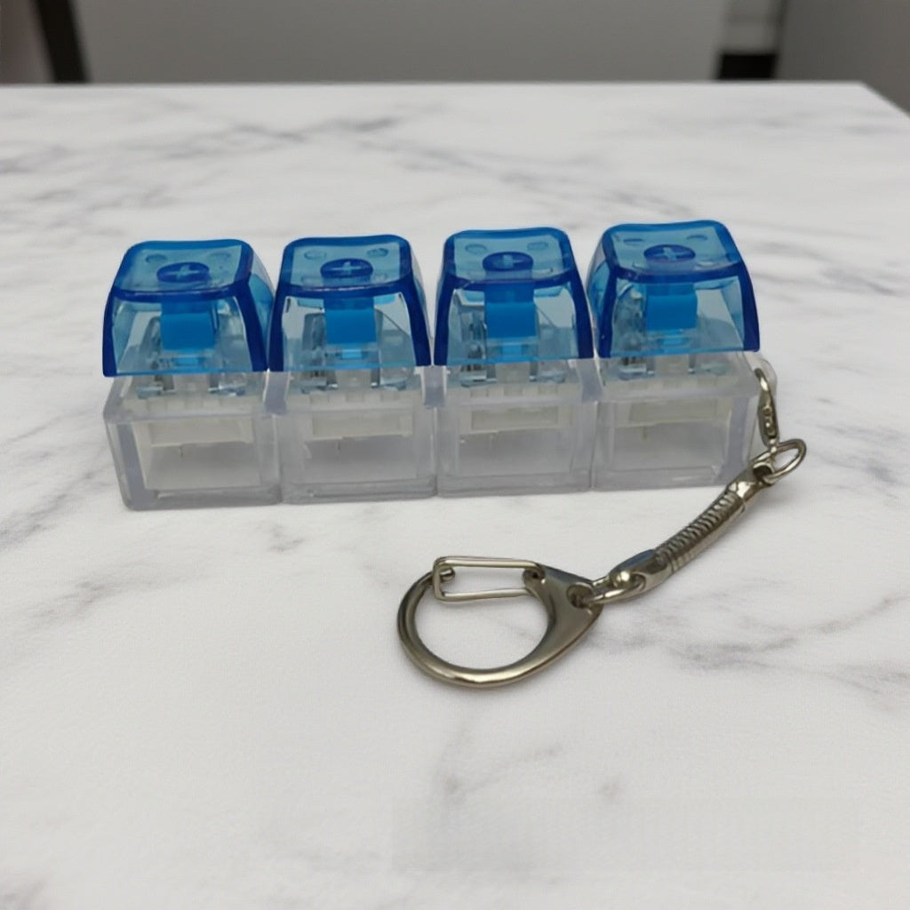 Mechanical Keyboard Switch Tester Keychain with LED Lights
