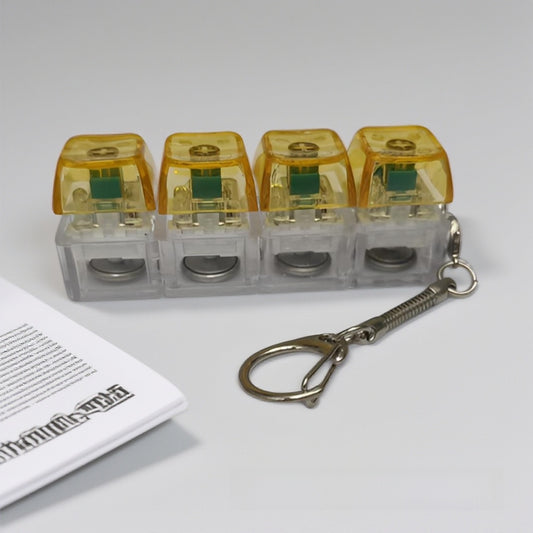 Mechanical Keyboard Switch Tester Keychain with LED Lights