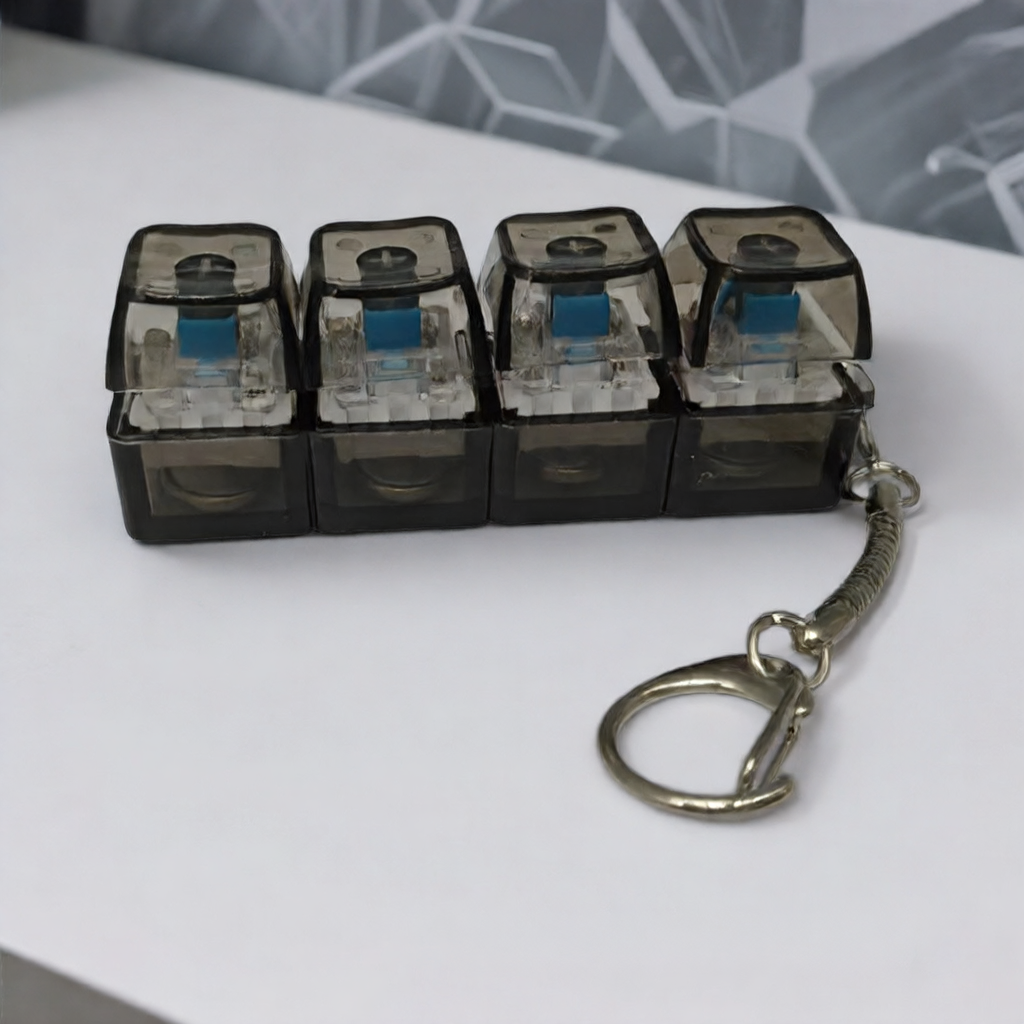 Mechanical Keyboard Switch Tester Keychain with LED Lights