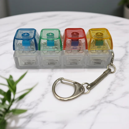 Mechanical Keyboard Switch Tester Keychain with LED Lights