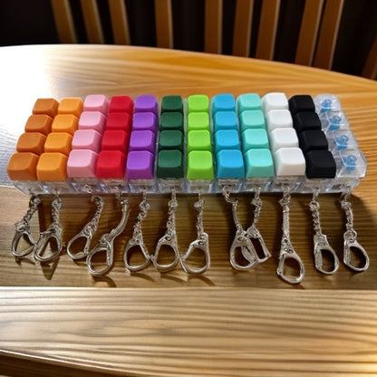 Mechanical Keyboard Switch Tester Keychain with LED Lights
