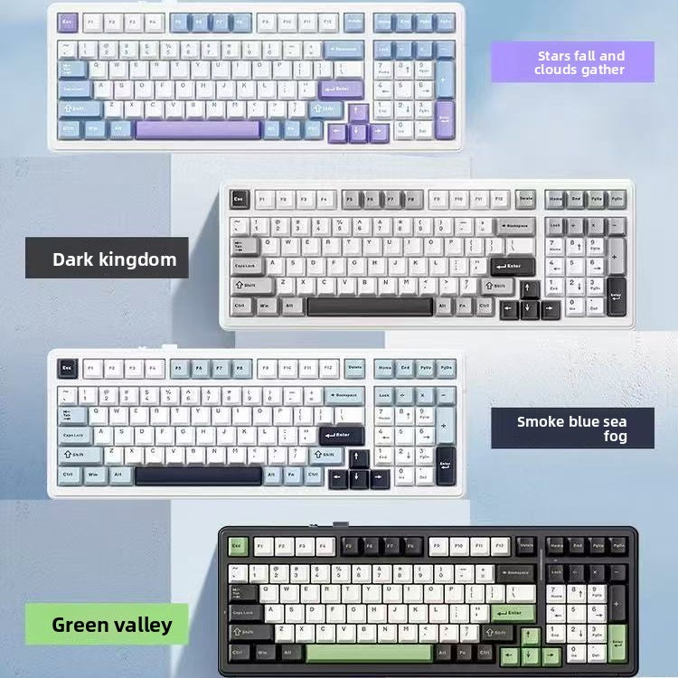Mechanical Keyboard Wireless Wired Triple Mode