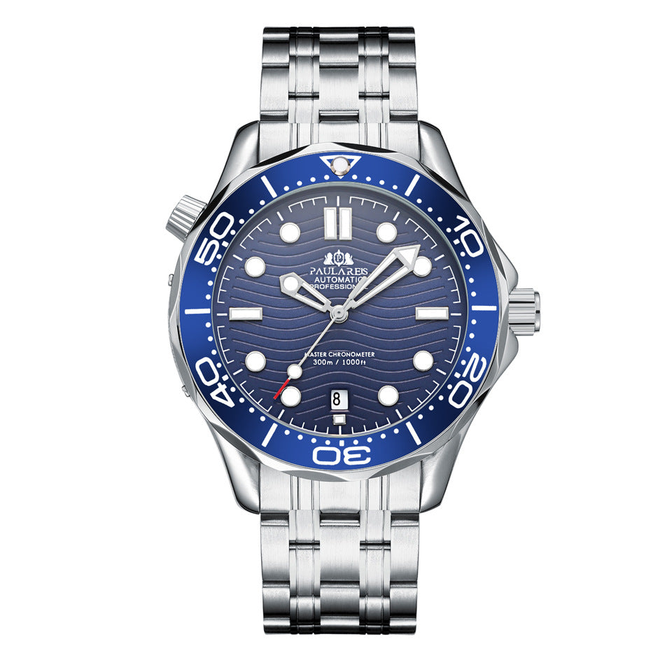Mechanical Luminous Steel Strap Watch