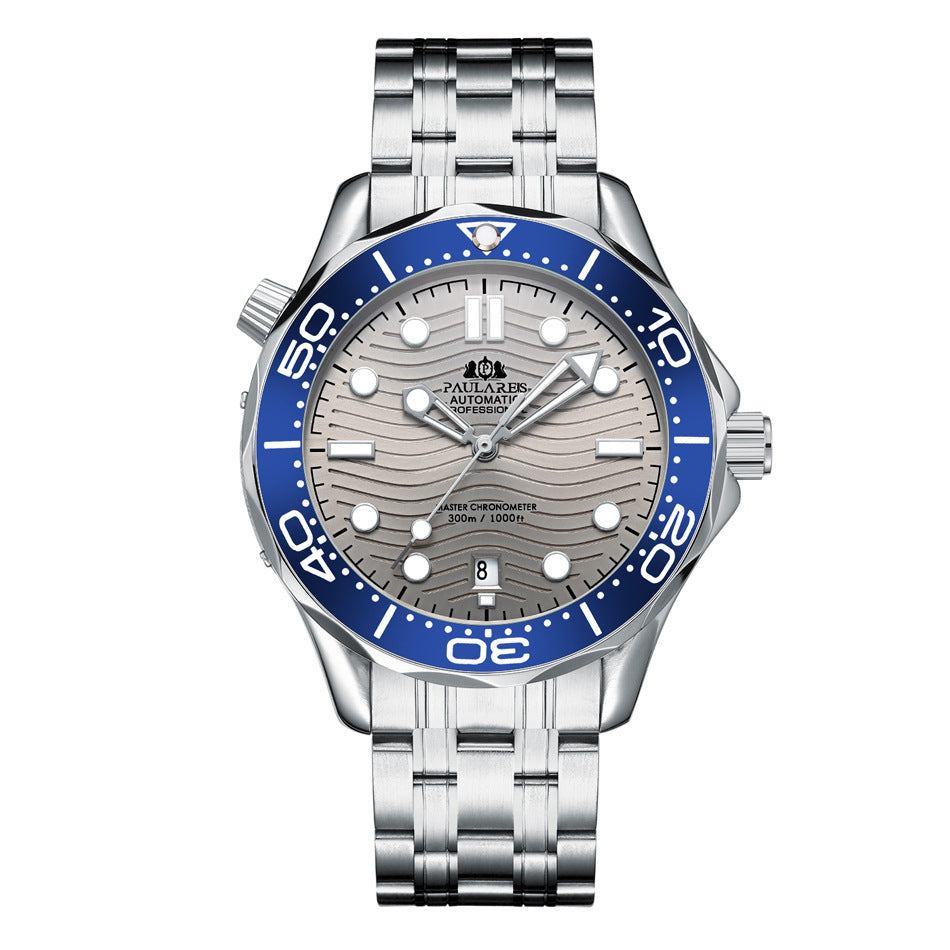 Mechanical Luminous Steel Strap Watch