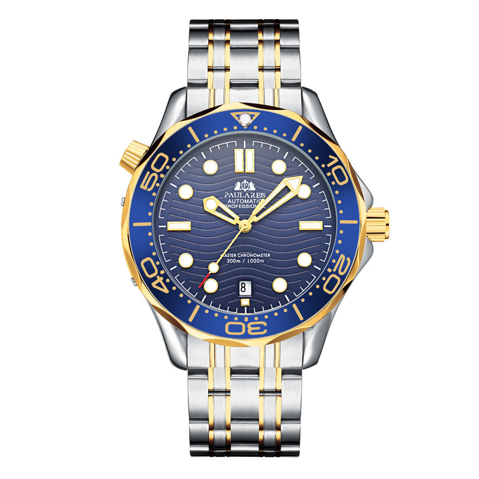 Mechanical Luminous Steel Strap Watch