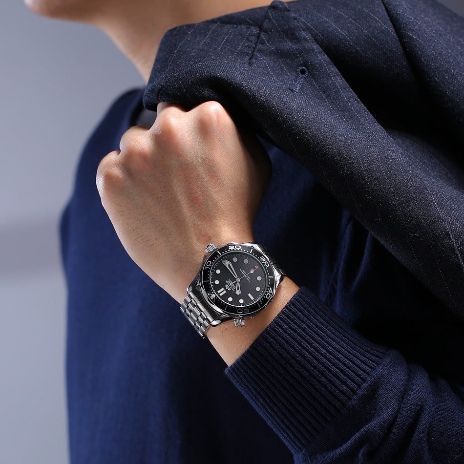 Mechanical Luminous Steel Strap Watch