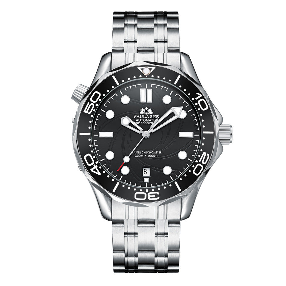 Mechanical Luminous Steel Strap Watch