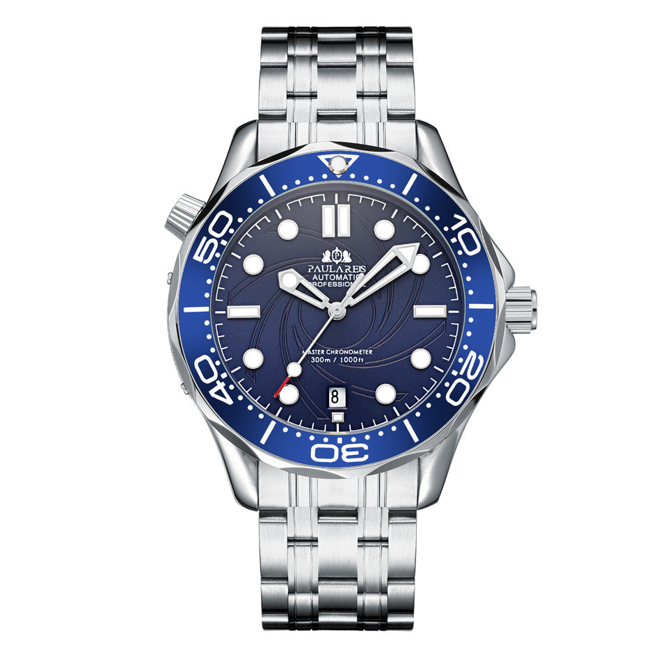 Mechanical Luminous Steel Strap Watch